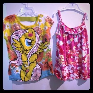 Two girls shirts size 8